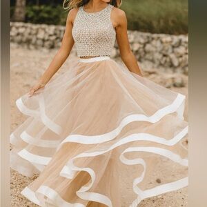 Elegant Flowing Bridal Skirt